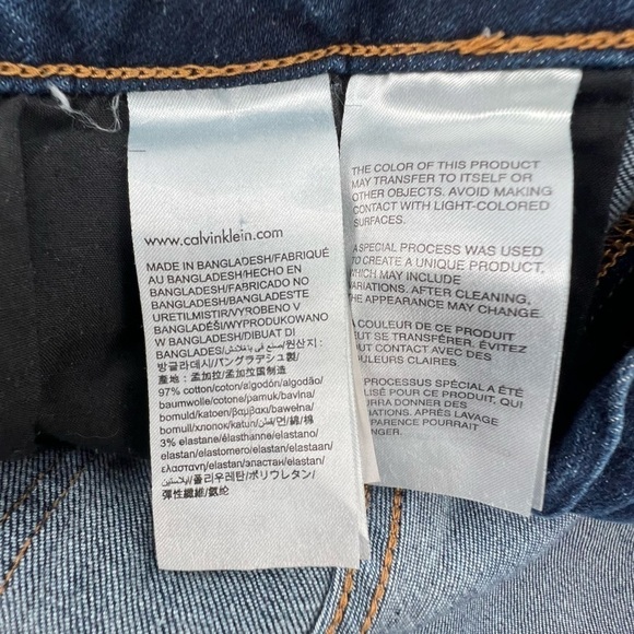 Calvin Klein Ankle Skinny Rough Hem Jeans Size 8 Women's - Picture 6 of 6